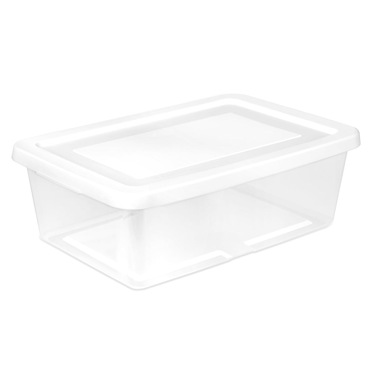 Sterilite Storage Box Stackable Tote, White, 12 Quart, 12 Pack