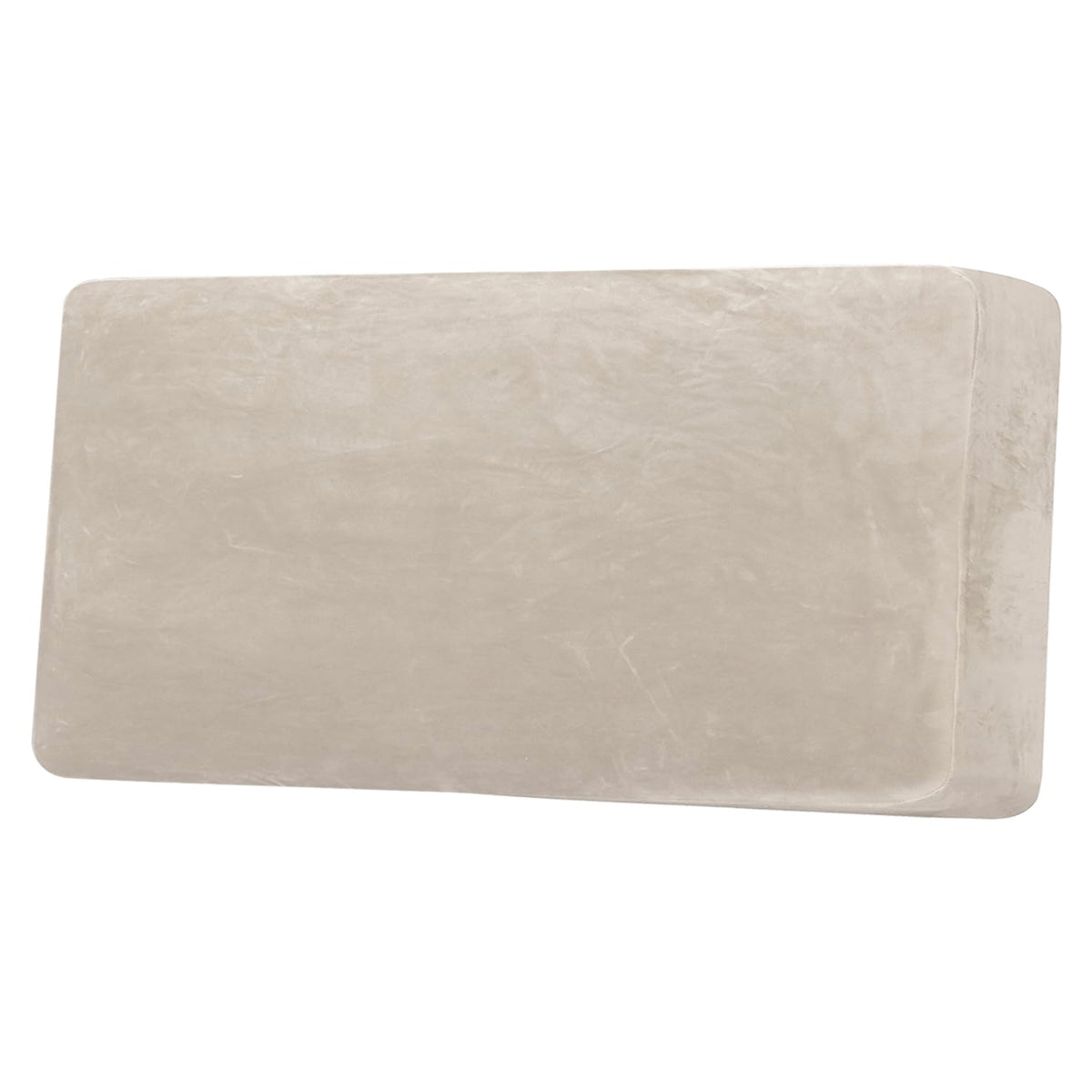 H.VERSAILTEX Velvet Stretch Couch Cushion Cover Plush Cushion Slipcover for Chair Loveseat Sofa Cushion Furniture Protector Seat Cushion Sofa Cover (3 Piece Sofa Cushion Covers, Ivory)
