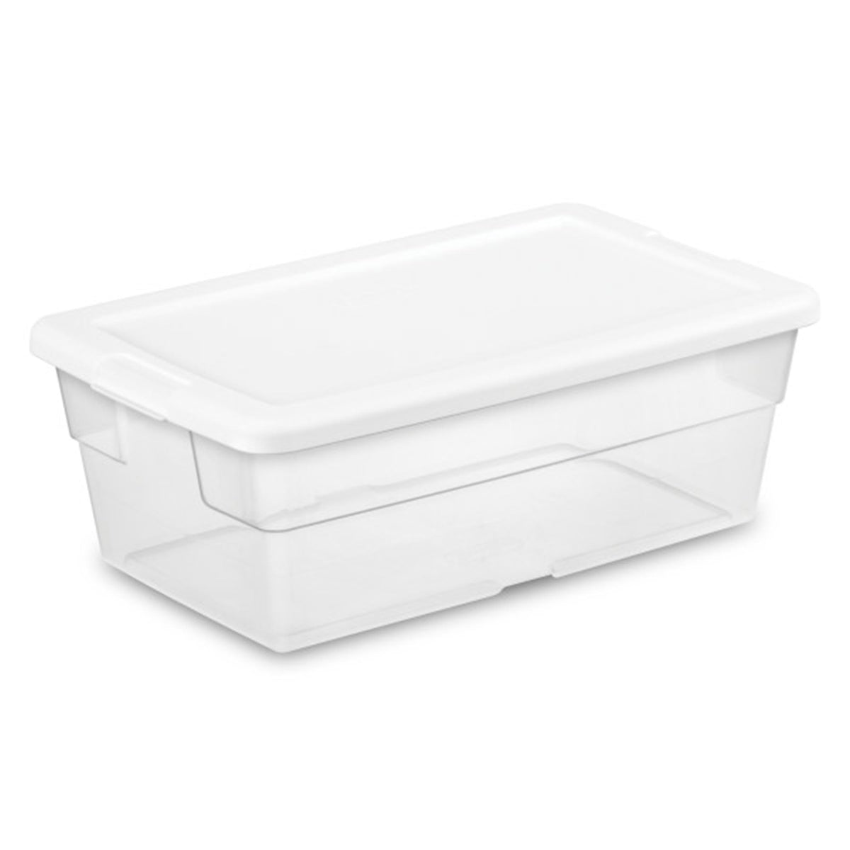 Sterilite Storage Box Stackable Tote, White, 12 Quart, 12 Pack