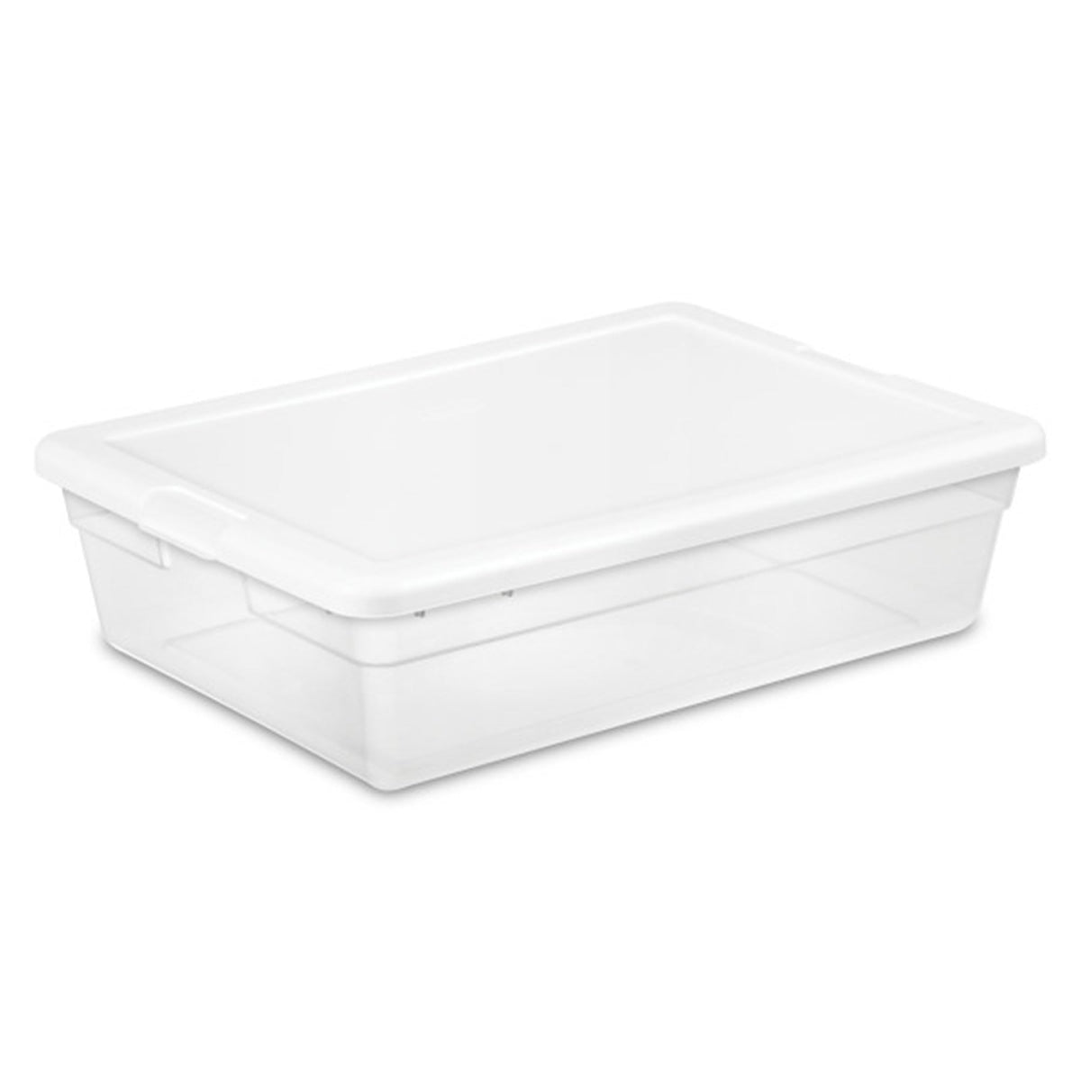 Sterilite Storage Box Stackable Tote, White, 12 Quart, 12 Pack