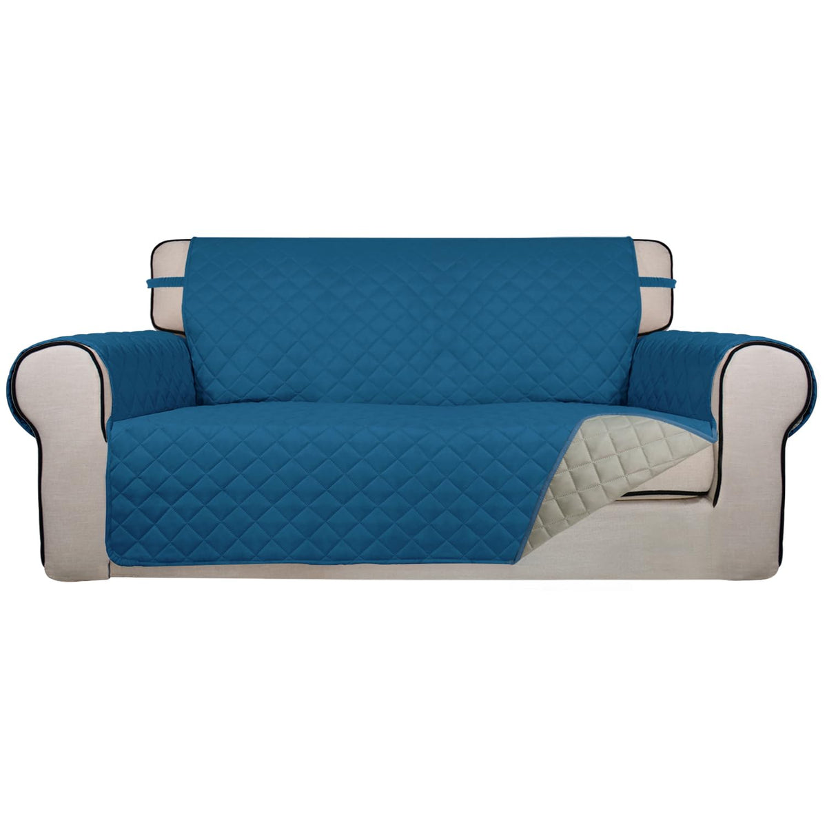 PureFit Reversible Quilted Sofa Cover Dog Couch Covers for Sofa, 66 in