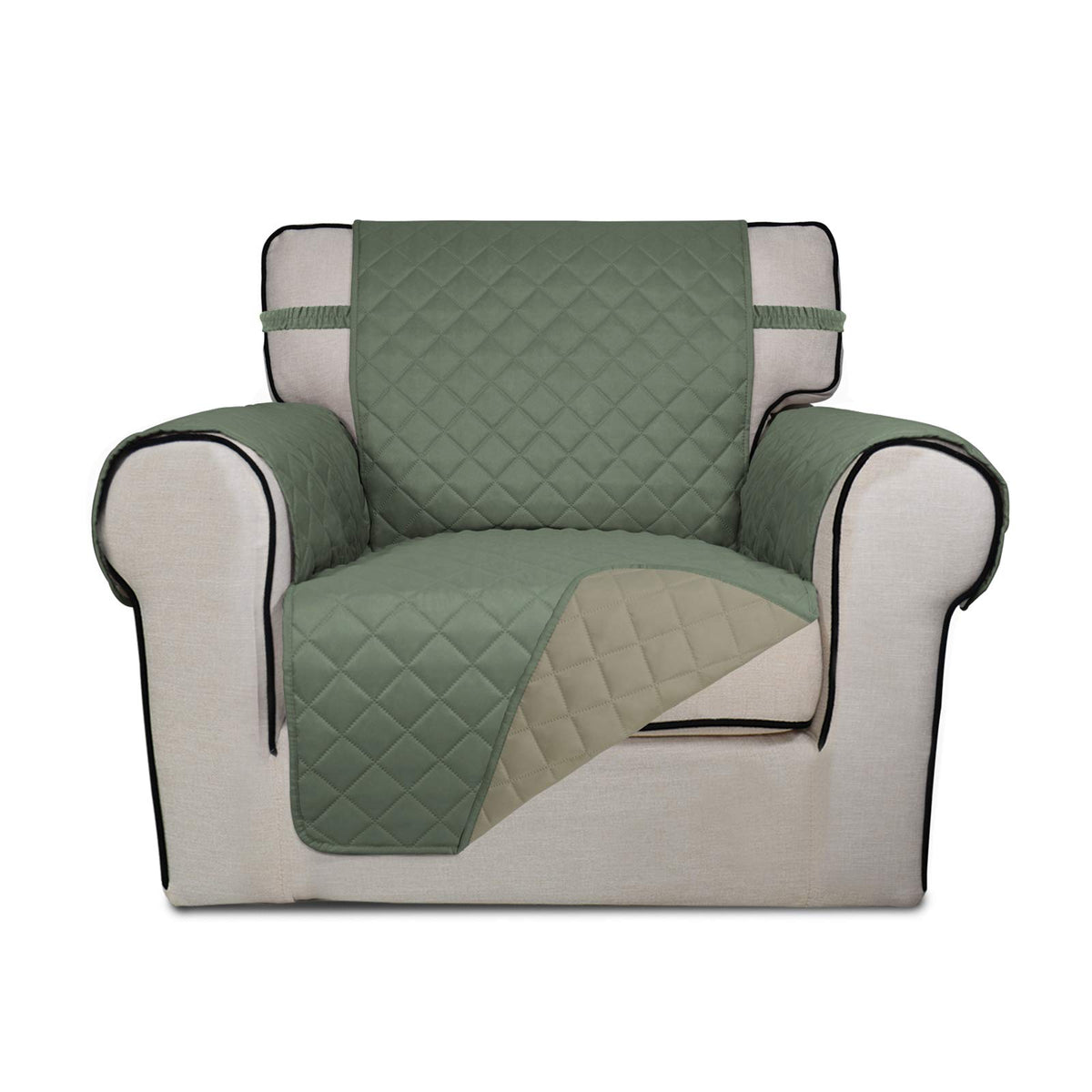 PureFit Reversible Quilted Sofa Cover Dog Couch Covers for Sofa, 66 in
