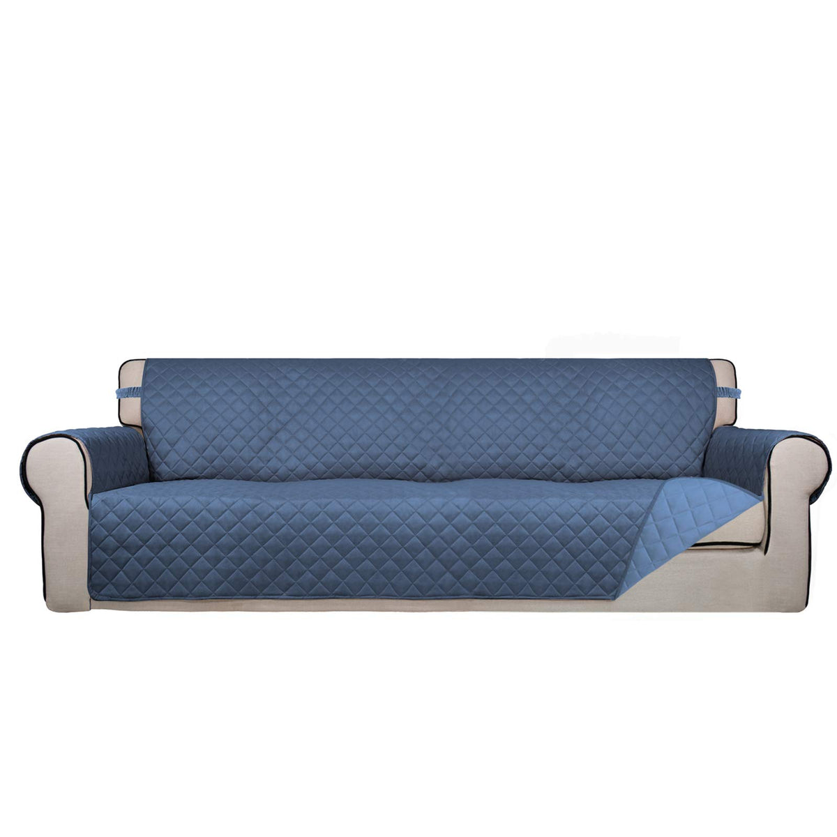 PureFit Reversible Quilted Sofa Cover Dog Couch Covers for Sofa, 66 in