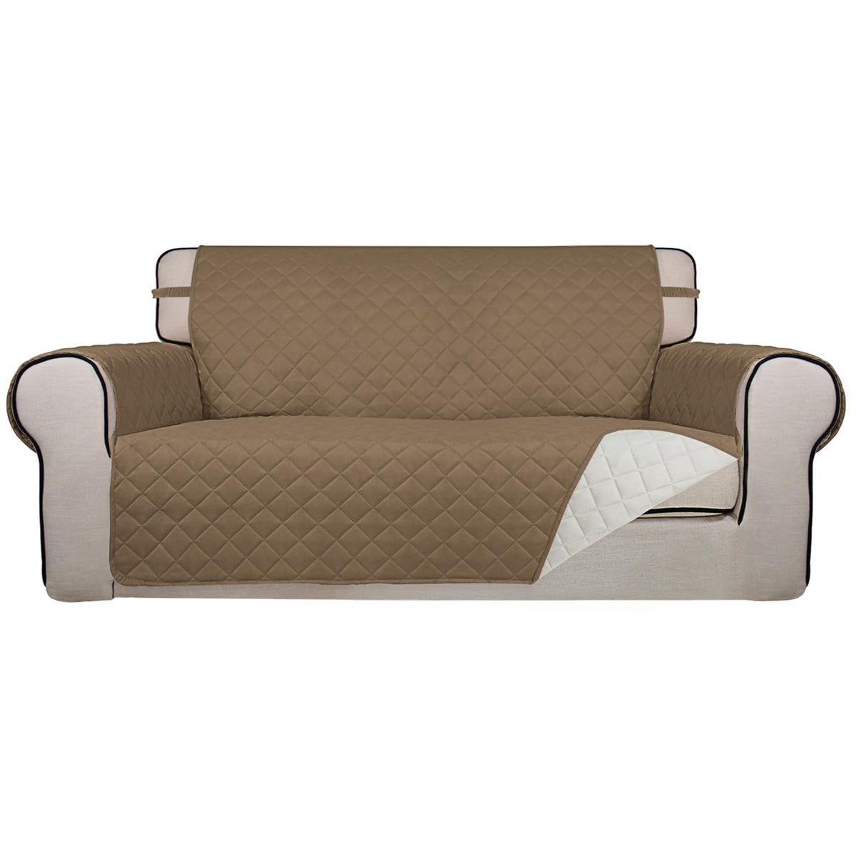 PureFit Reversible Quilted Sofa Cover Dog Couch Covers for Sofa, 66 in