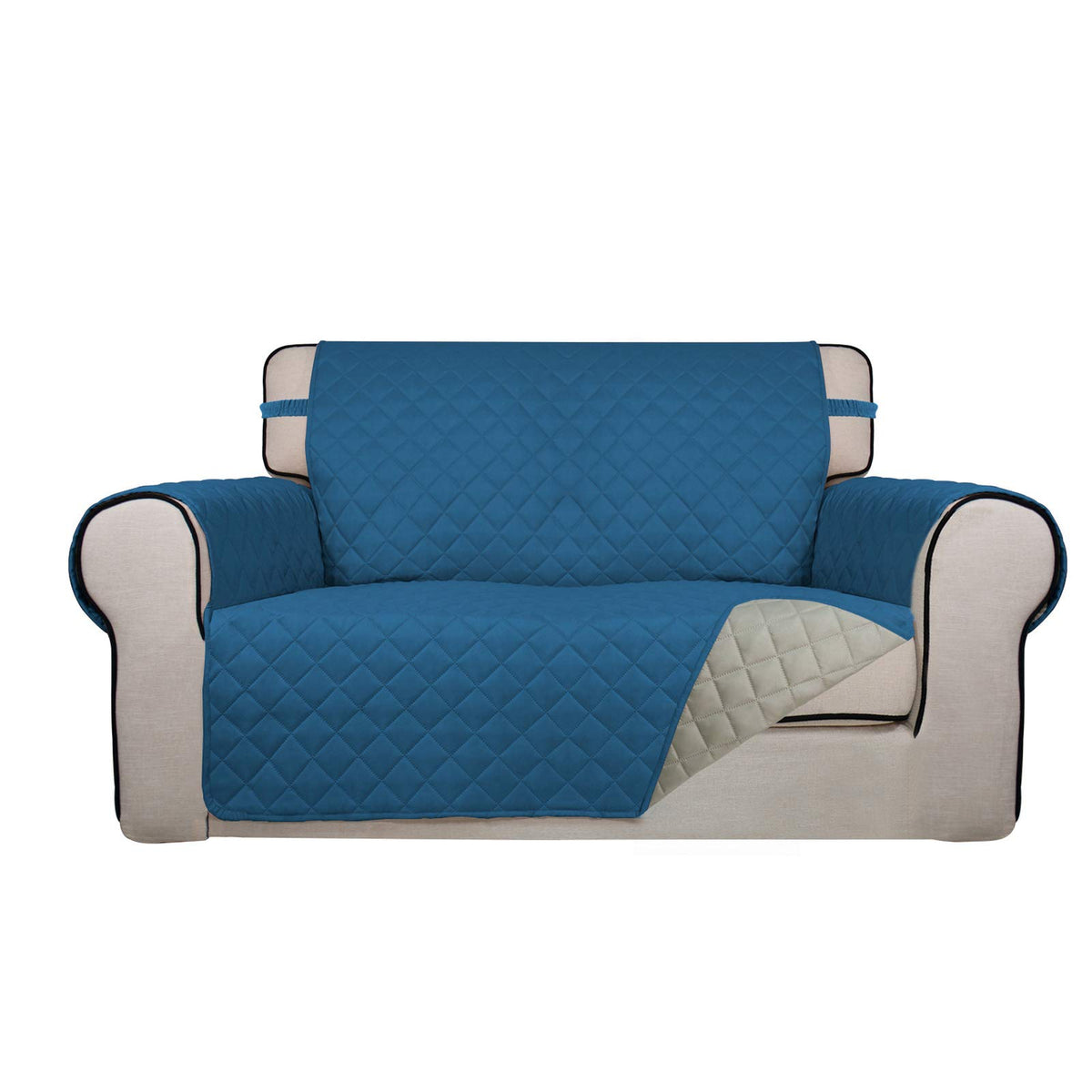 PureFit Reversible Quilted Sofa Cover Dog Couch Covers for Sofa, 66 in