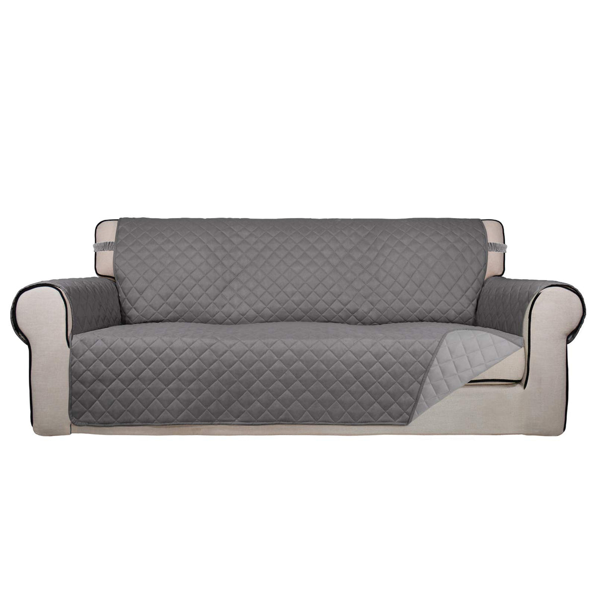 PureFit Reversible Quilted Sofa Cover Dog Couch Covers for Sofa, 66 in