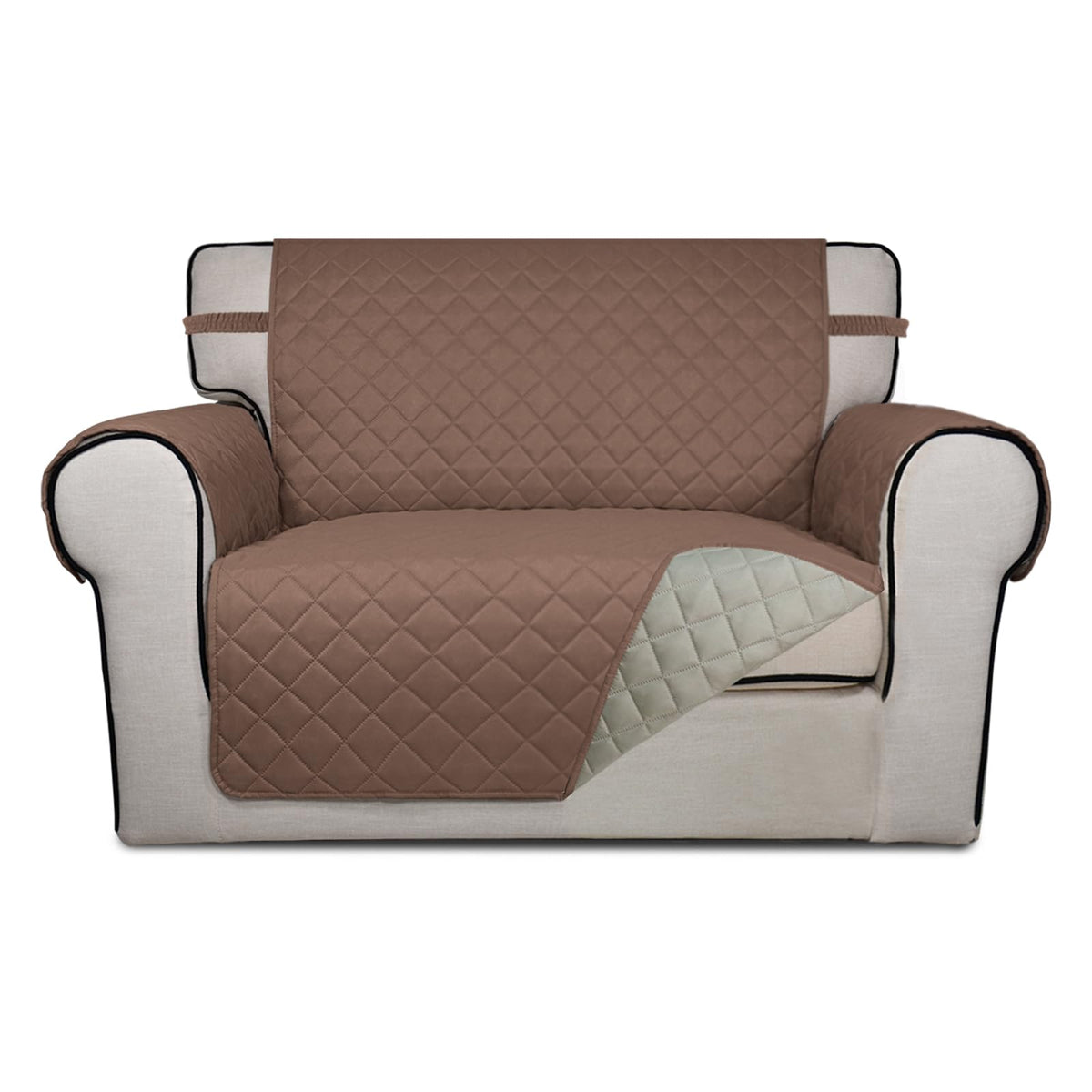 PureFit Reversible Quilted Sofa Cover Dog Couch Covers for Sofa, 66 in