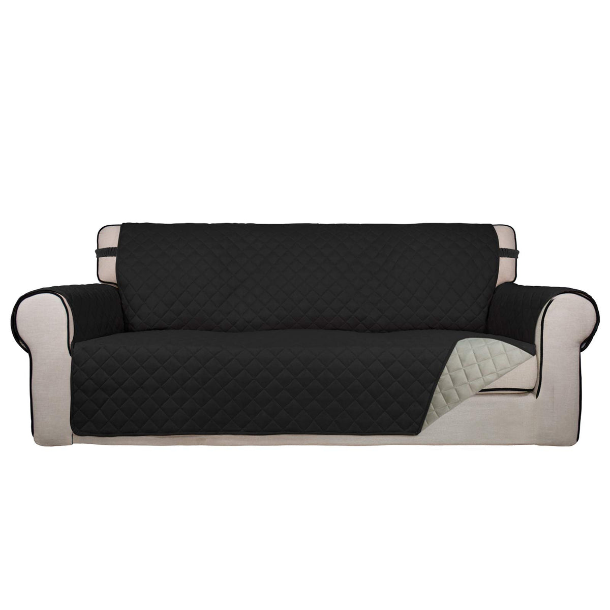 PureFit Reversible Quilted Sofa Cover Dog Couch Covers for Sofa, 66 in