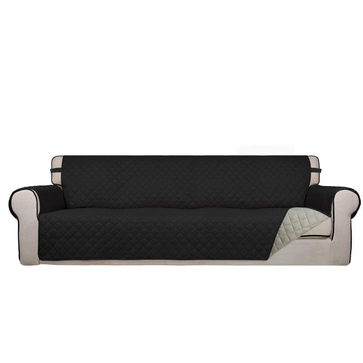PureFit Reversible Quilted Sofa Cover Dog Couch Covers for Sofa, 66 in
