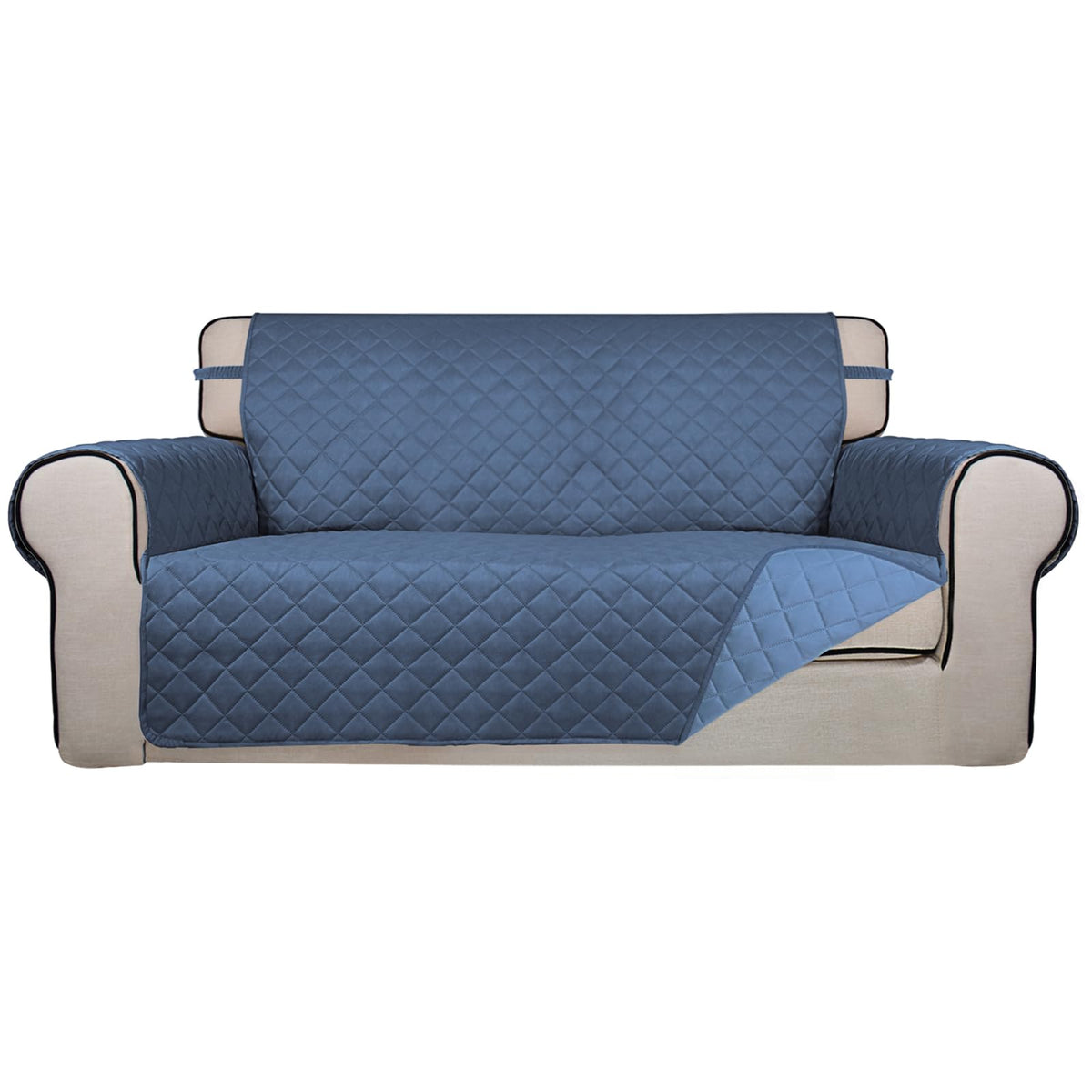 PureFit Reversible Quilted Sofa Cover Dog Couch Covers for Sofa, 66 in