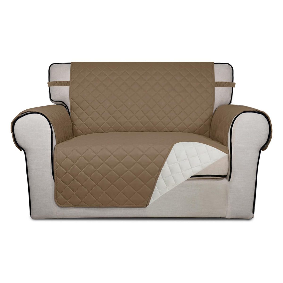 PureFit Reversible Quilted Sofa Cover Dog Couch Covers for Sofa, 66 in