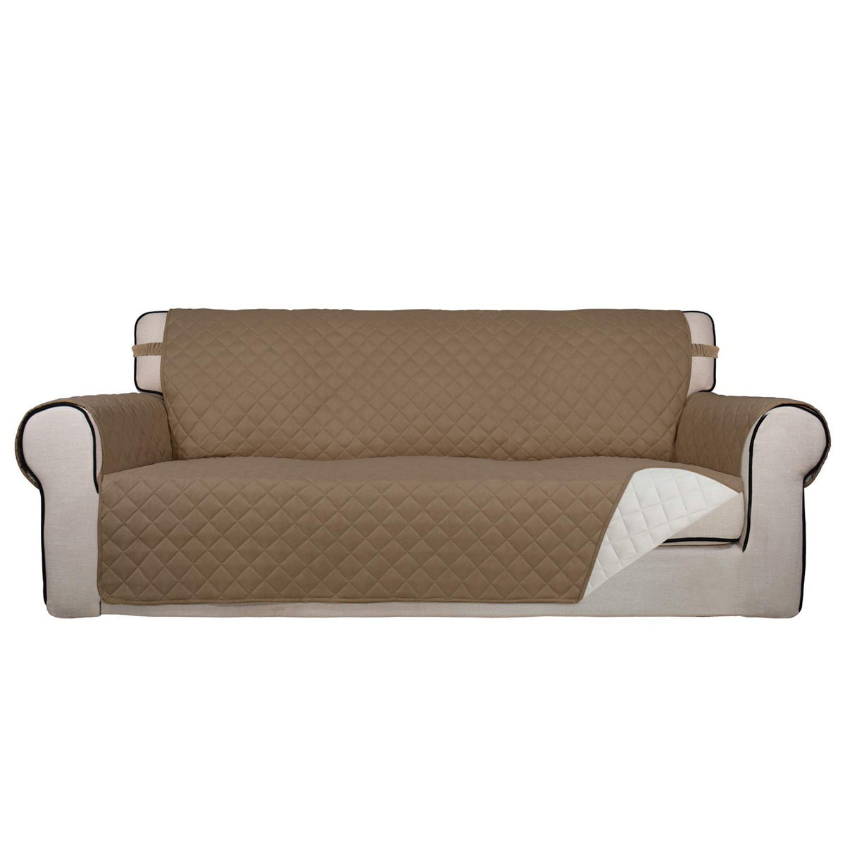 PureFit Reversible Quilted Sofa Cover Dog Couch Covers for Sofa, 66 in