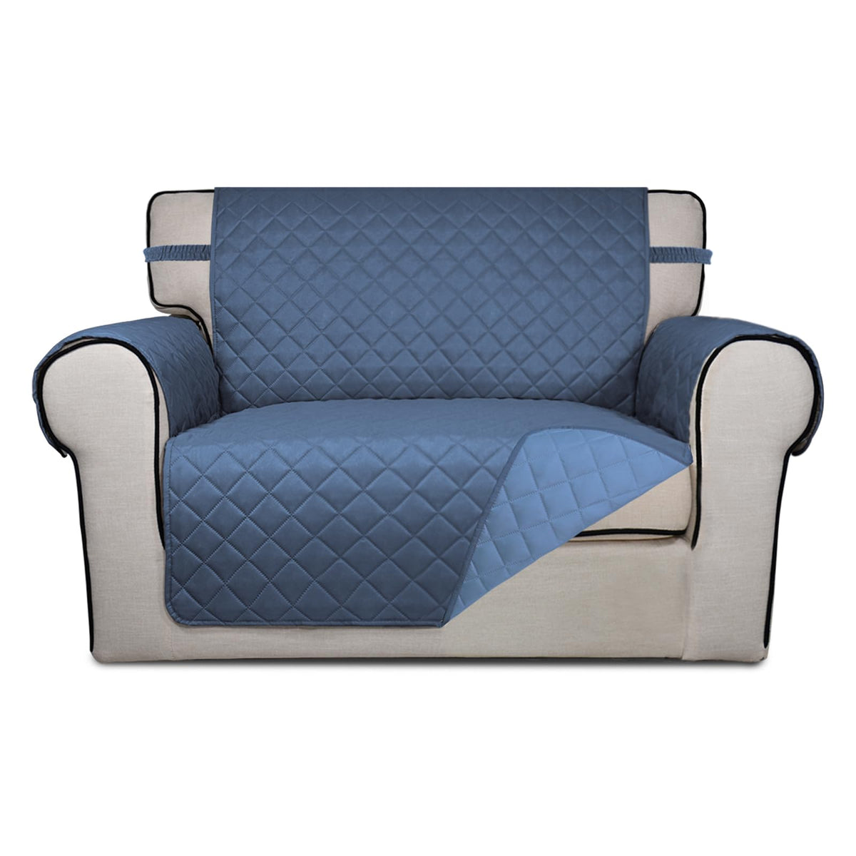 PureFit Reversible Quilted Sofa Cover Dog Couch Covers for Sofa, 66 in