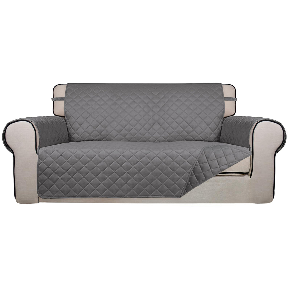 PureFit Reversible Quilted Sofa Cover Dog Couch Covers for Sofa, 66 in