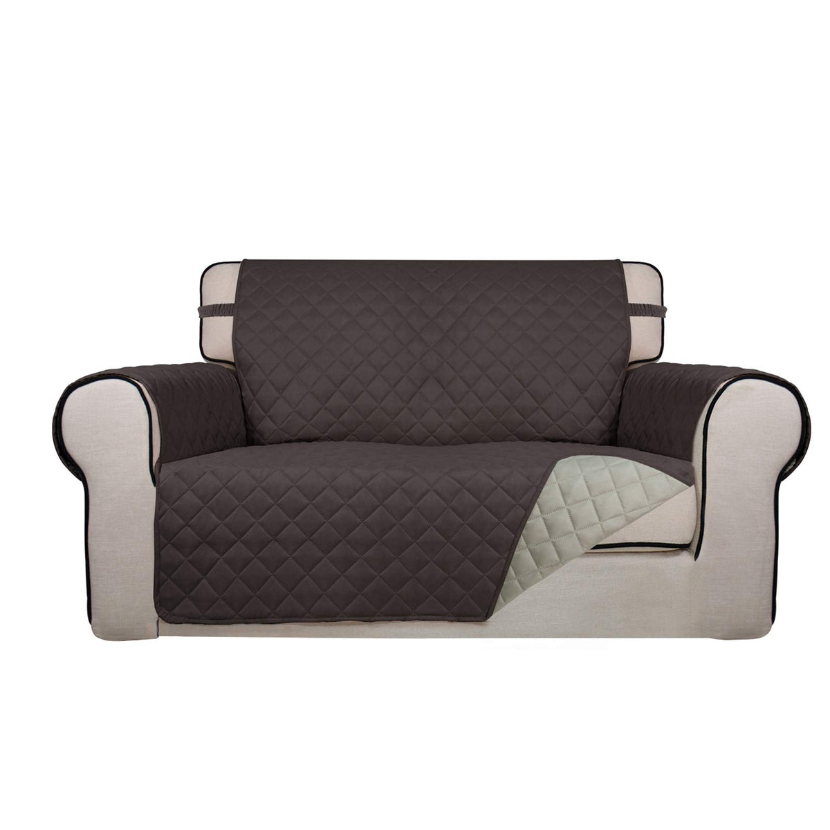 PureFit Reversible Quilted Sofa Cover Dog Couch Covers for Sofa, 66 in