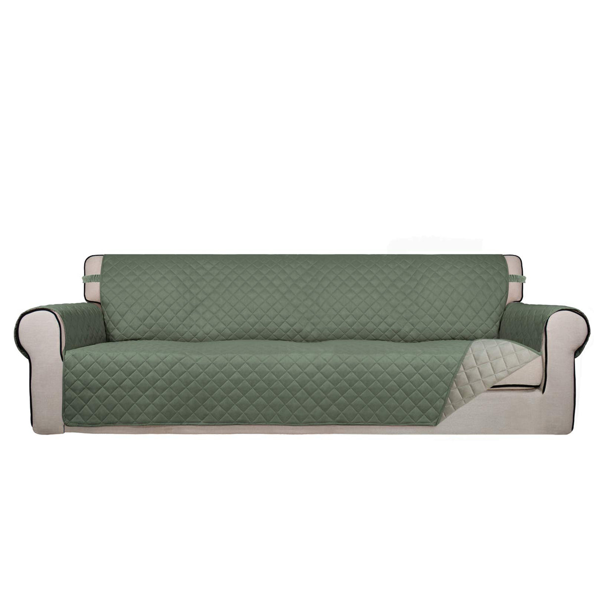PureFit Reversible Quilted Sofa Cover Dog Couch Covers for Sofa, 66 in