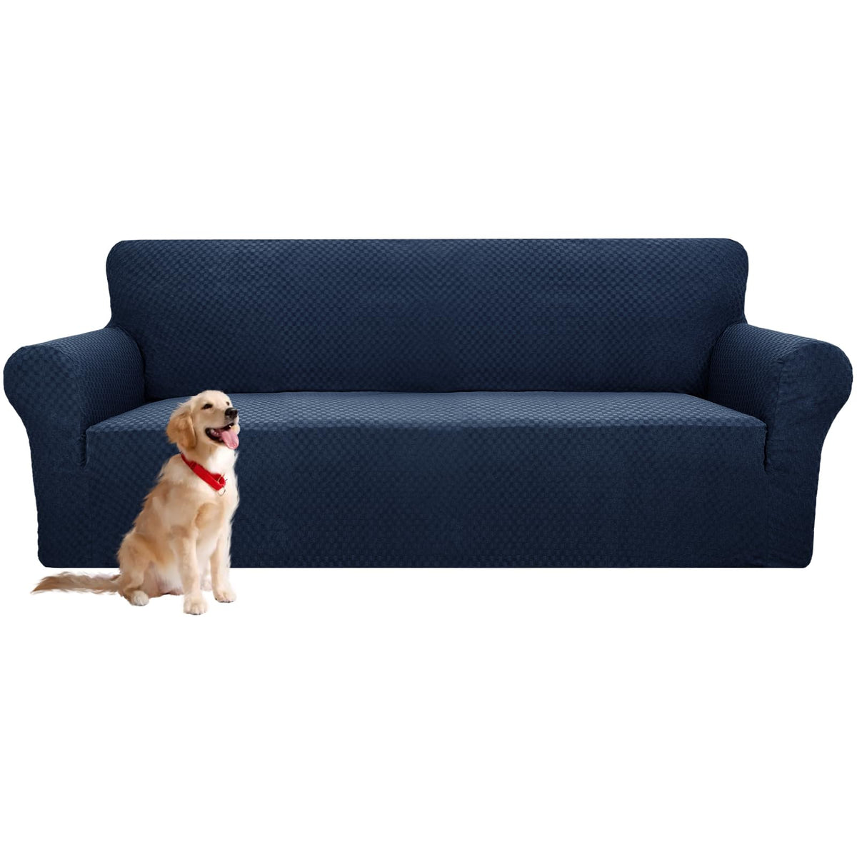YEMYHOM Couch Cover Latest Jacquard Design High Stretch Sofa Covers for 3 Cushion Couch, Pet Dog Cat Proof Slipcover Non Slip Magic Elastic Furniture Protector (Sofa, Light Gray)
