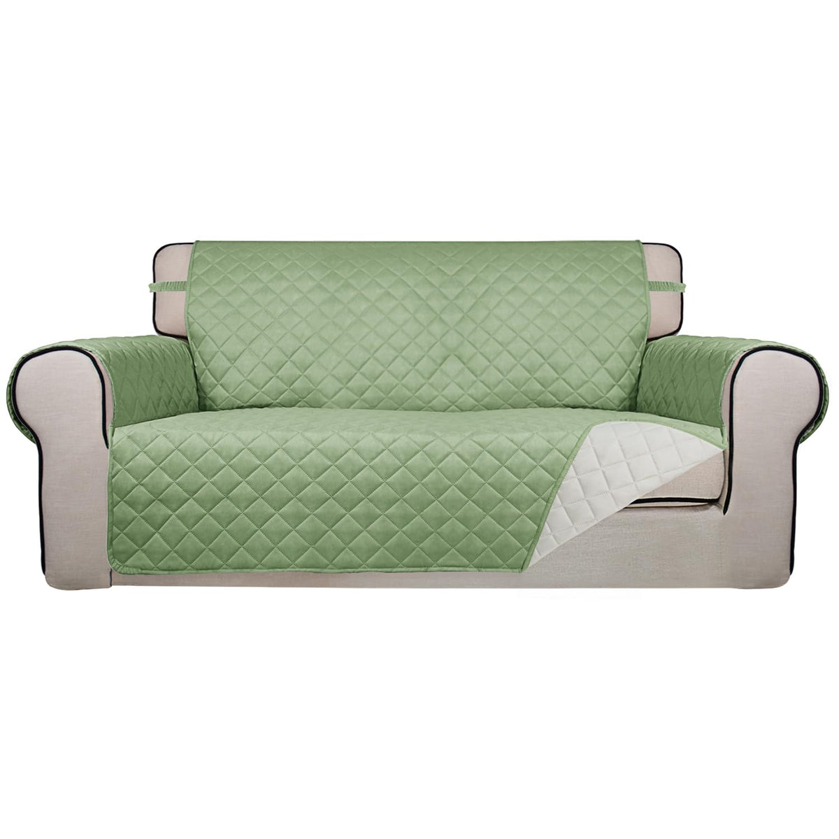 PureFit Reversible Quilted Sofa Cover Dog Couch Covers for Sofa, 66 in