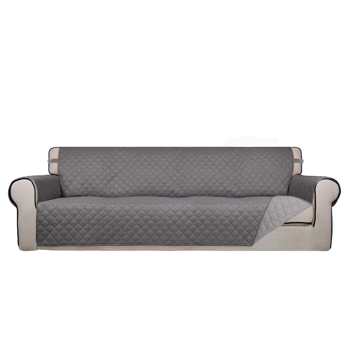 PureFit Reversible Quilted Sofa Cover Dog Couch Covers for Sofa, 66 in