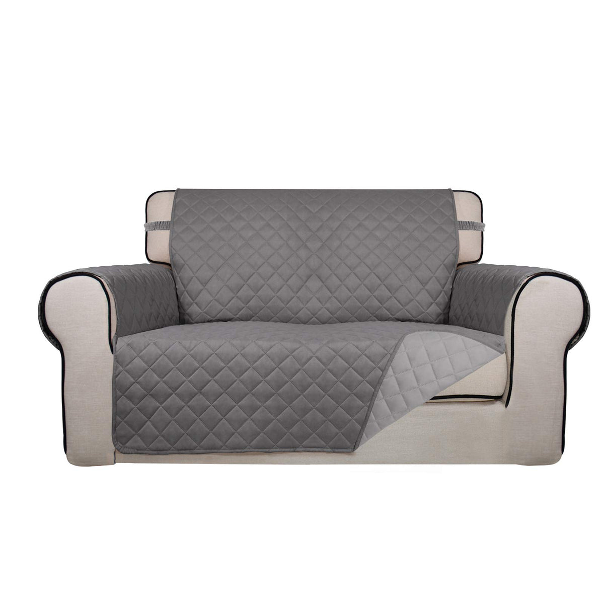 PureFit Reversible Quilted Sofa Cover Dog Couch Covers for Sofa, 66 in