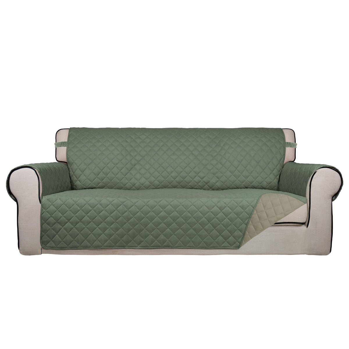 PureFit Reversible Quilted Sofa Cover Dog Couch Covers for Sofa, 66 in