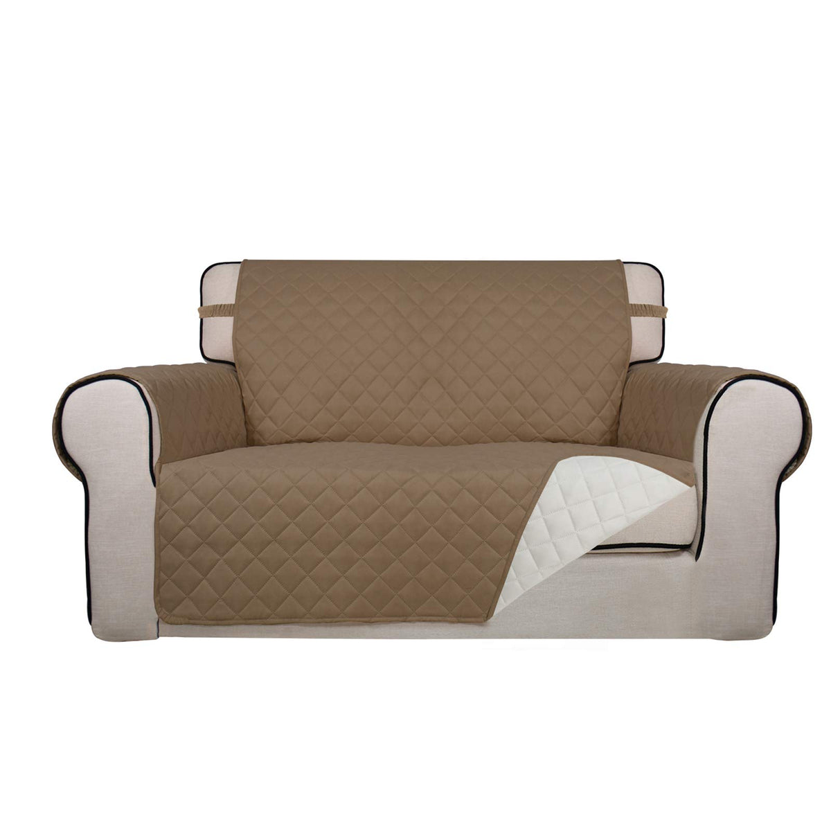 PureFit Reversible Quilted Sofa Cover Dog Couch Covers for Sofa, 66 in