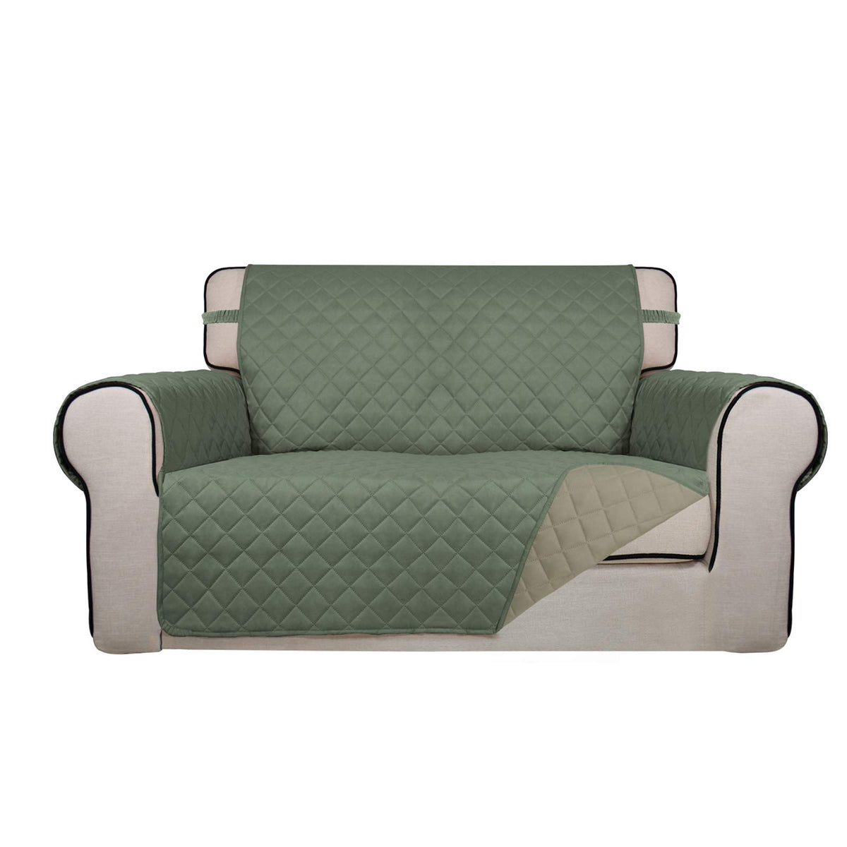 PureFit Reversible Quilted Sofa Cover Dog Couch Covers for Sofa, 66 in