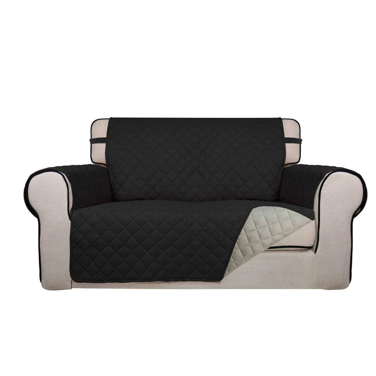 PureFit Reversible Quilted Sofa Cover Dog Couch Covers for Sofa, 66 in