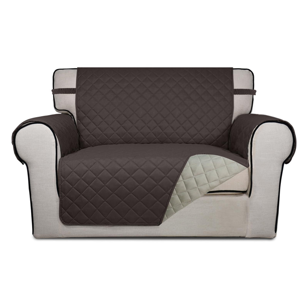 PureFit Reversible Quilted Sofa Cover Dog Couch Covers for Sofa, 66 in