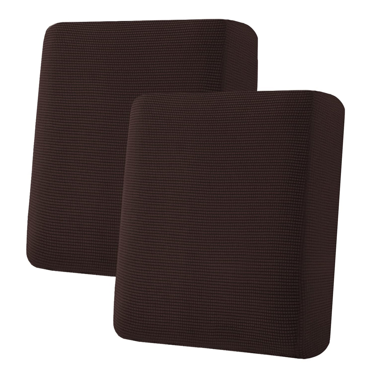 H.VERSAILTEX Super Stretch Individual Seat Cushion Covers Sofa Covers Couch Cushion Cover Slipcover Sets Thick Jacquard Textured Twill Fabric (3 Piece Sofa Cushion Covers, Grey)