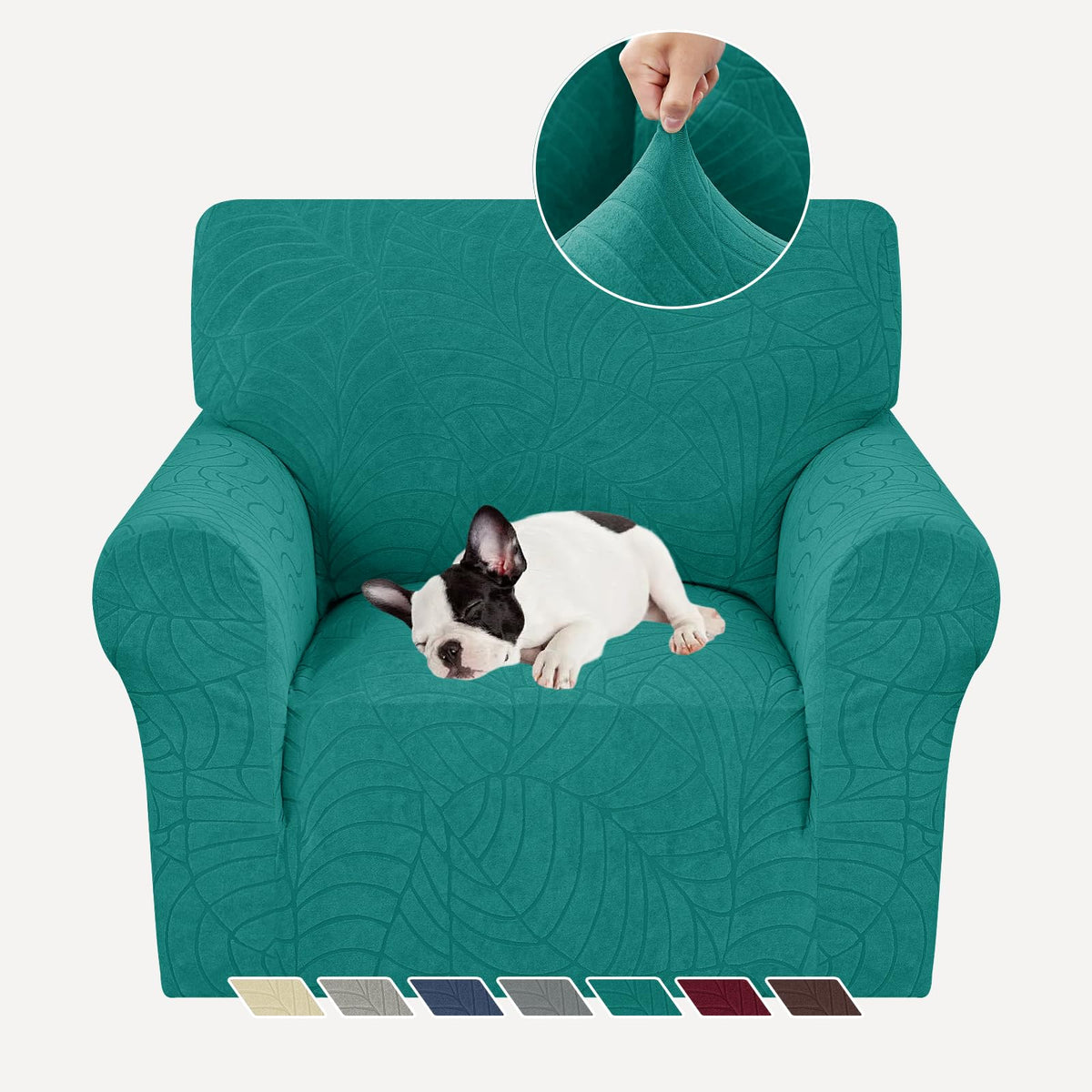 YEMYHOM Couch Cover Latest Jacquard Design High Stretch Sofa Covers for 3 Cushion Couch, Pet Dog Cat Proof Slipcover Non Slip Magic Elastic Furniture Protector (Sofa, Light Gray)