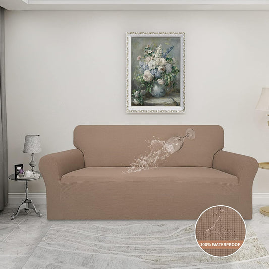 Easy-Going 100% Waterproof Couch Cover, 3 Cushion Couch Slipcover for Sofa