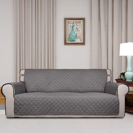 PureFit Reversible Quilted Sofa Cover Dog Couch Covers for Sofa, 66 in