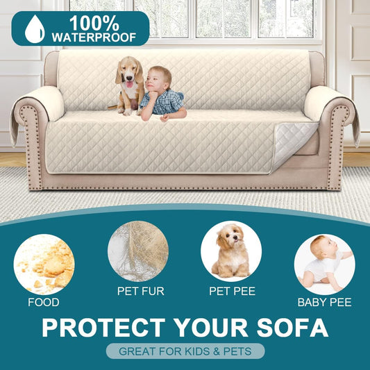 Turquoize 100% Waterproof Sofa Covers Couch Cover for Dogs, Sofa 70"