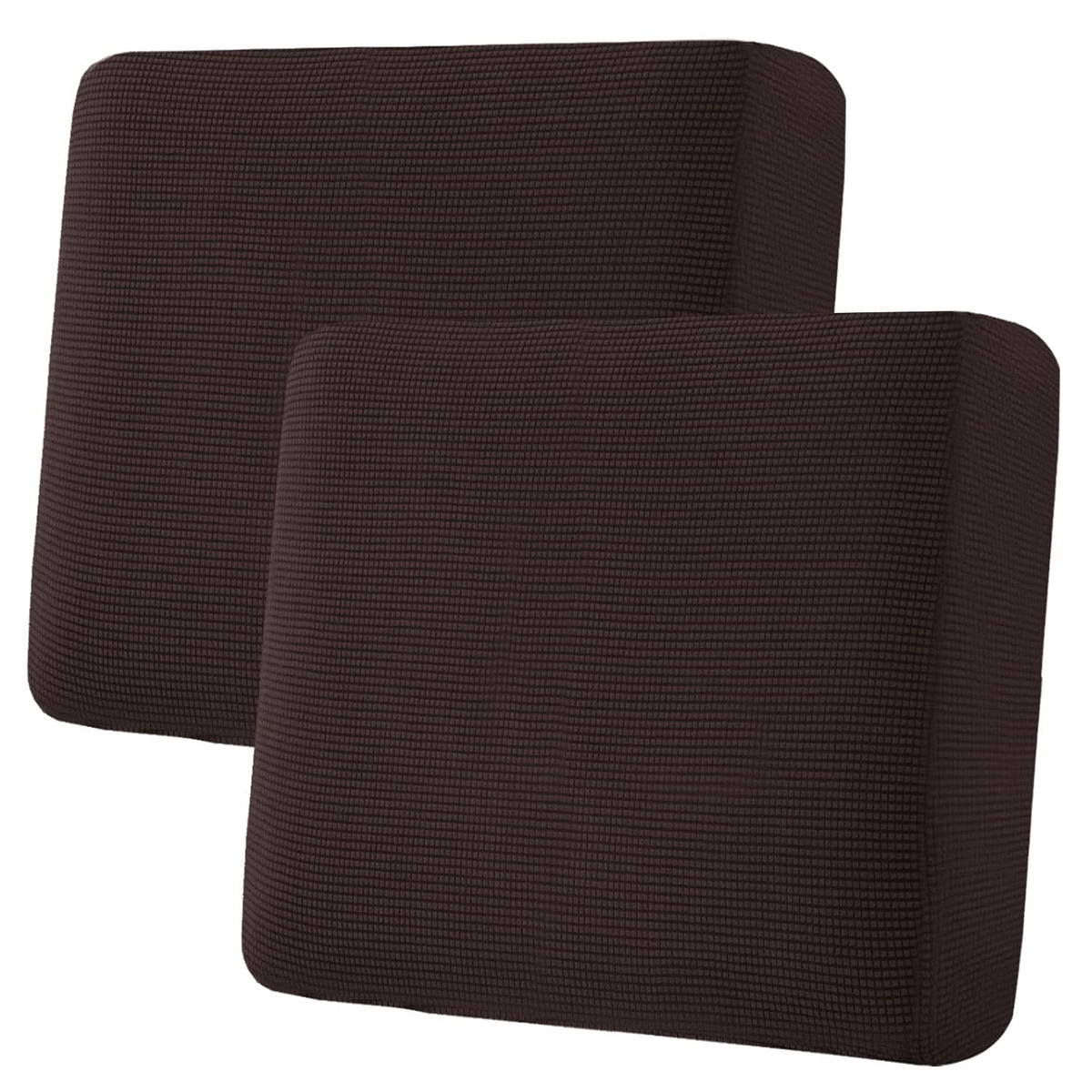 H.VERSAILTEX Super Stretch Individual Seat Cushion Covers Sofa Covers Couch Cushion Cover Slipcover Sets Thick Jacquard Textured Twill Fabric (3 Piece Sofa Cushion Covers, Grey)