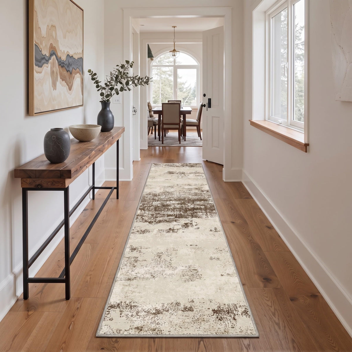 BEIMO 5X7 Area Rug for Living Room, Modern Abstract Washable Soft Non Slip