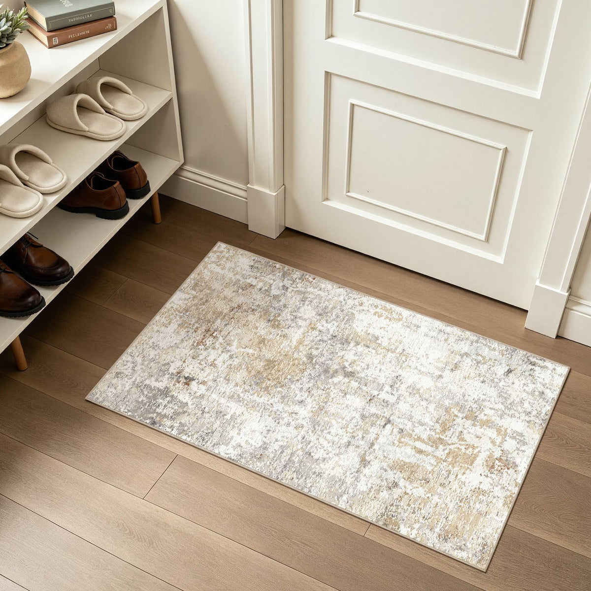 LOONGRUG 6x9 Area Rugs Washable Neutral Modern Abstract Living Room Rug