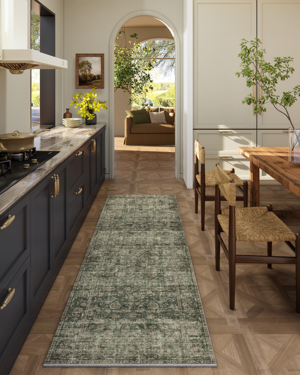 Area Rugs 9x12 Living Room: Washable Bedroom Rug Non Slip Large Boho Carpet