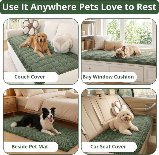 OstepDecor Couch Cover for Dogs, Washable Non Slip Sofa Cover for Pets