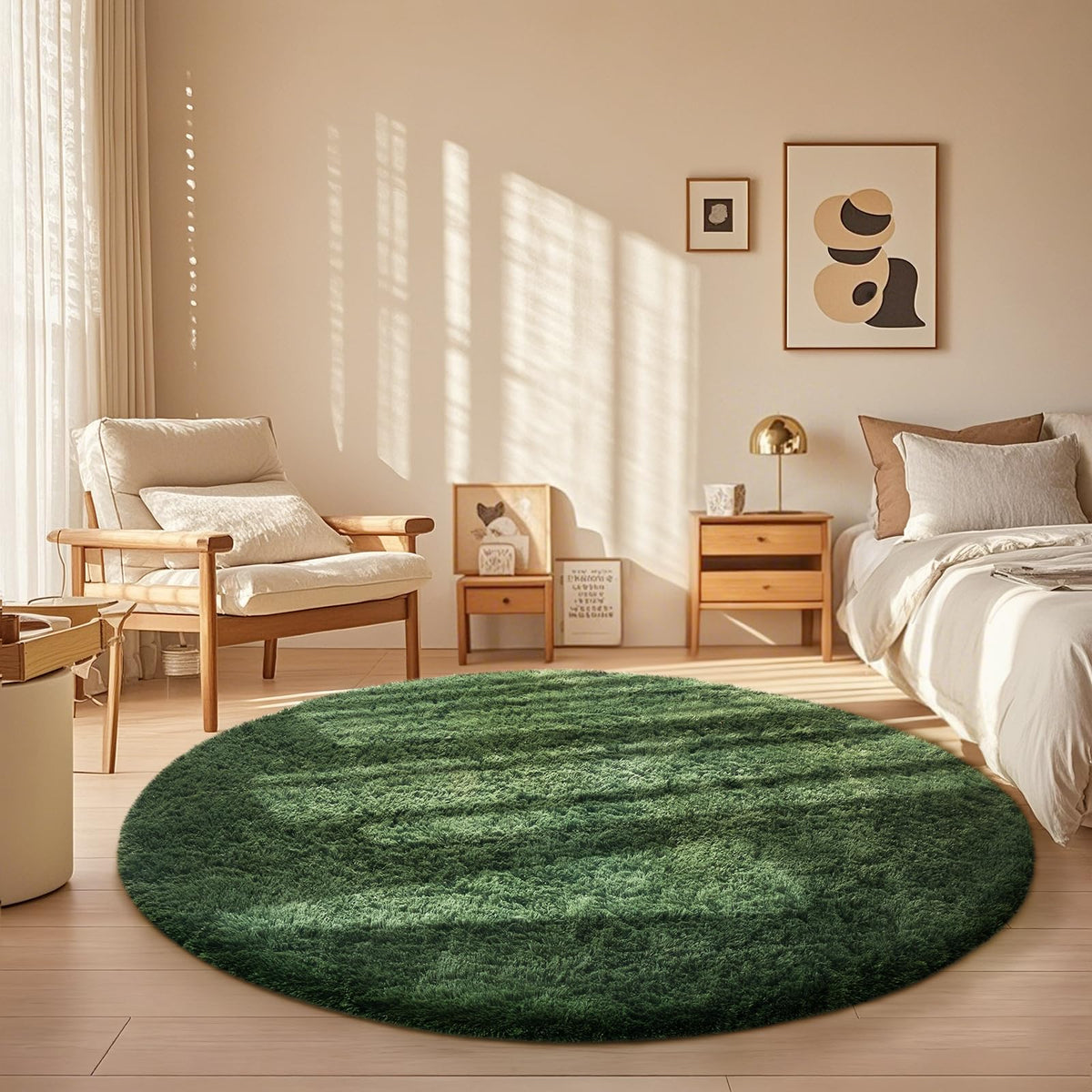 Ophanie Area Rugs 9x12 Living Room, Large Grey Bedroom Carpet, Big Shag Indoor Thick Soft Nursery Rug, Gray Fluffy Carpets for Boy and Girls Room Dorm Home Decor Aesthetic