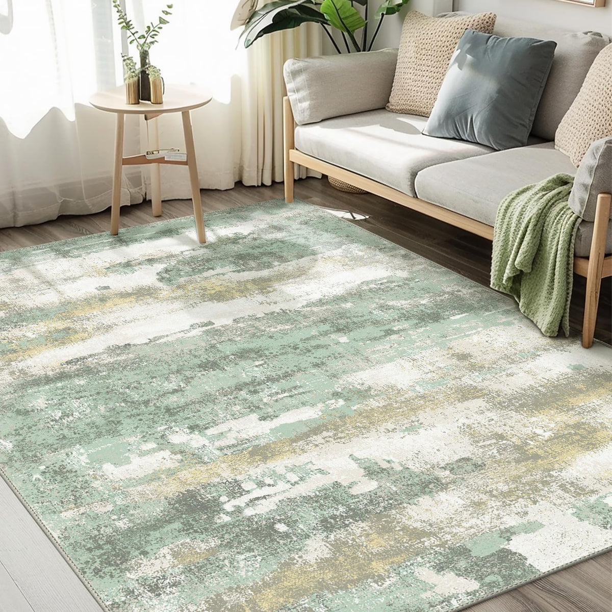 BEIMO 5X7 Area Rug for Living Room, Modern Abstract Washable Soft Non Slip
