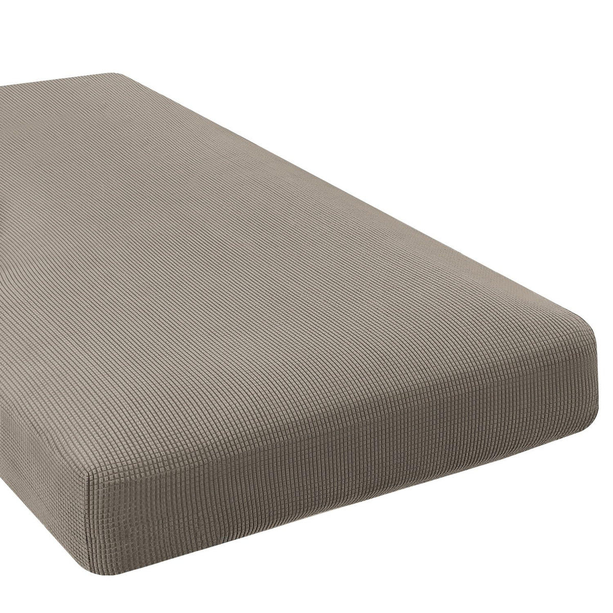 H.VERSAILTEX Super Stretch Individual Seat Cushion Covers Sofa Covers Couch Cushion Cover Slipcover Sets Thick Jacquard Textured Twill Fabric (3 Piece Sofa Cushion Covers, Grey)
