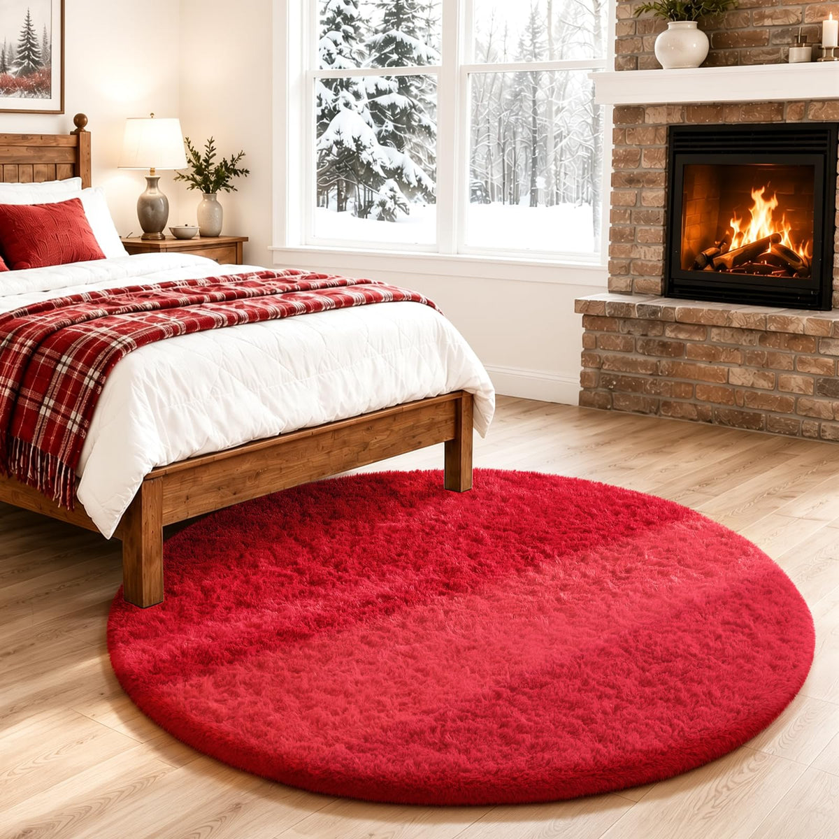 Ophanie Area Rugs for Living Room Bedroom, Washable Non-Slip Fluffy Soft Grey Shag Carpet, Indoor Floor Gray 4x6 Fuzzy Shaggy Living Room Plush Rug for Kids Home Dorm Decor Aesthetic