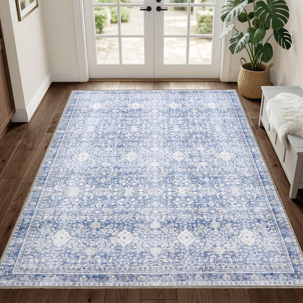 Sasttie 8x10 Area Rugs, Ultra-Soft Washable Rug for Living Room, Beige