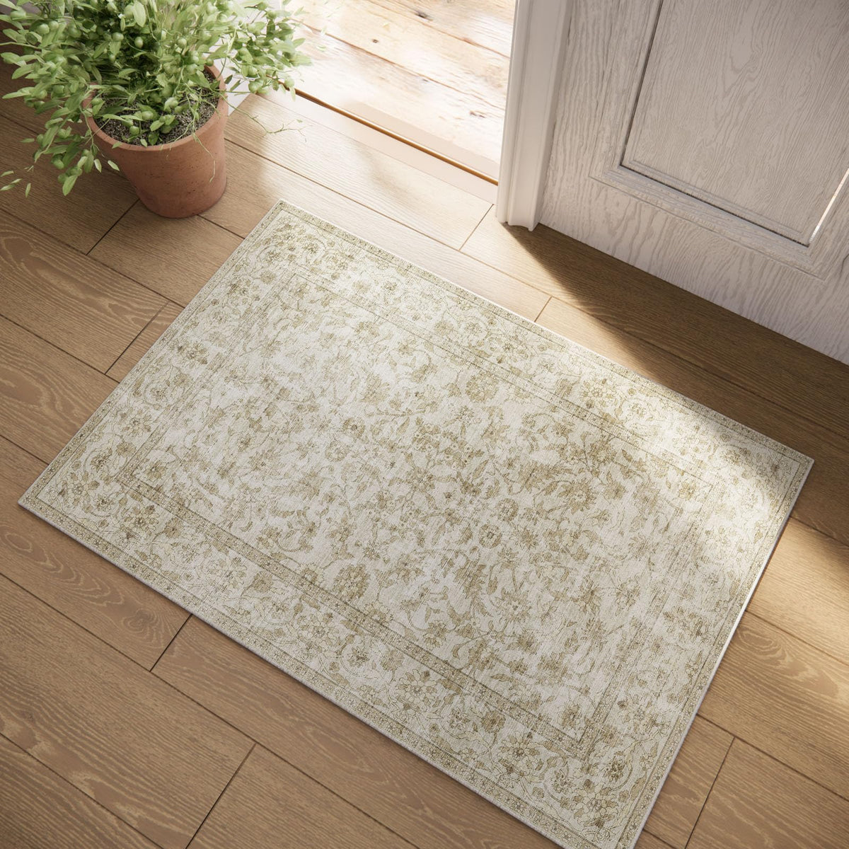 Area Rugs 9x12 Living Room: Washable Bedroom Rug Non Slip Large Boho Carpet