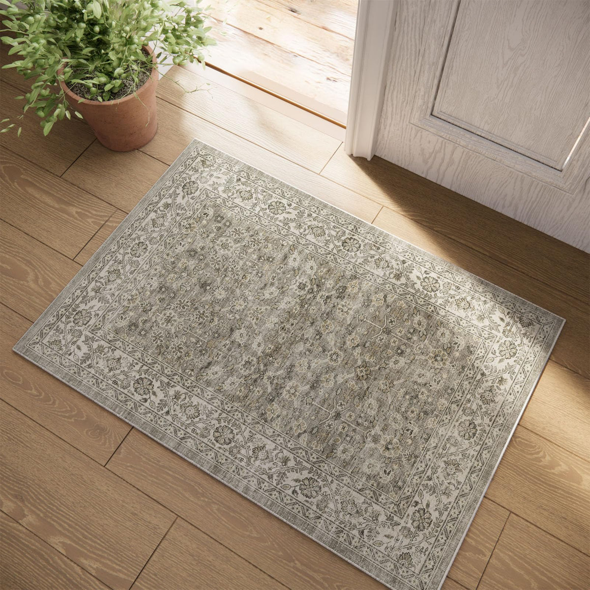 Area Rugs 9x12 Living Room: Washable Bedroom Rug Non Slip Large Boho Carpet