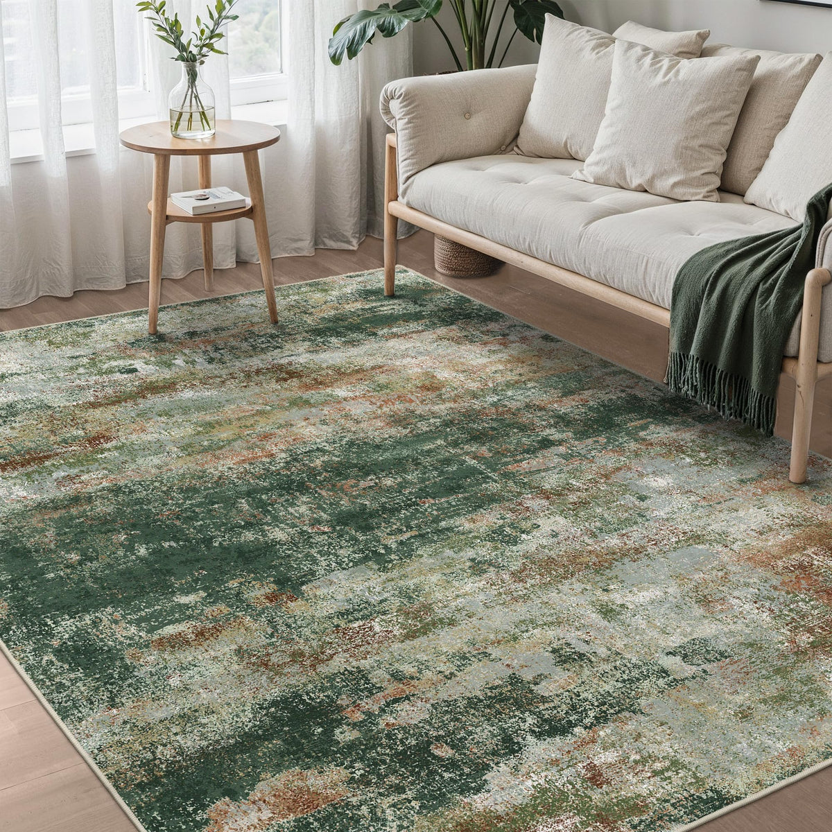 BEIMO 5X7 Area Rug for Living Room, Modern Abstract Washable Soft Non Slip
