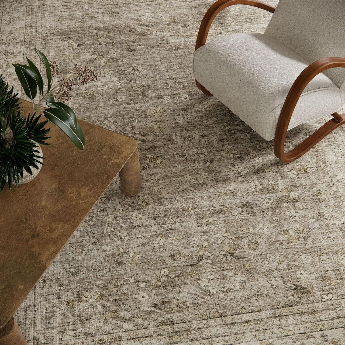 Area Rugs 9x12 Living Room: Washable Bedroom Rug Non Slip Large Boho Carpet
