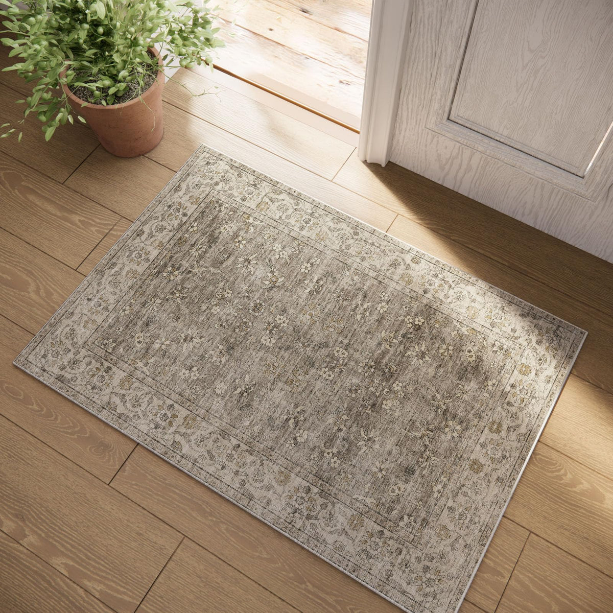 Area Rugs 9x12 Living Room: Washable Bedroom Rug Non Slip Large Boho Carpet