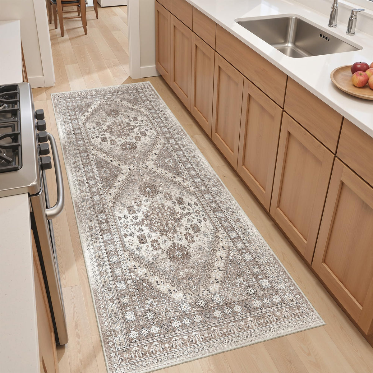 befbee 8x10 Area Rugs for Living Room, Washable Vintage Non Slip Rug